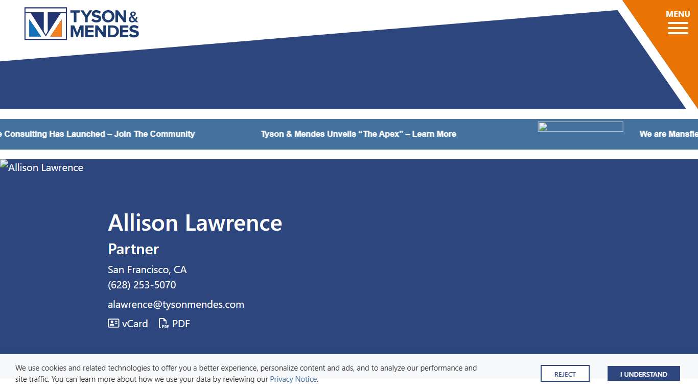 Allison Lawrence Tyson & Mendes Attorneys